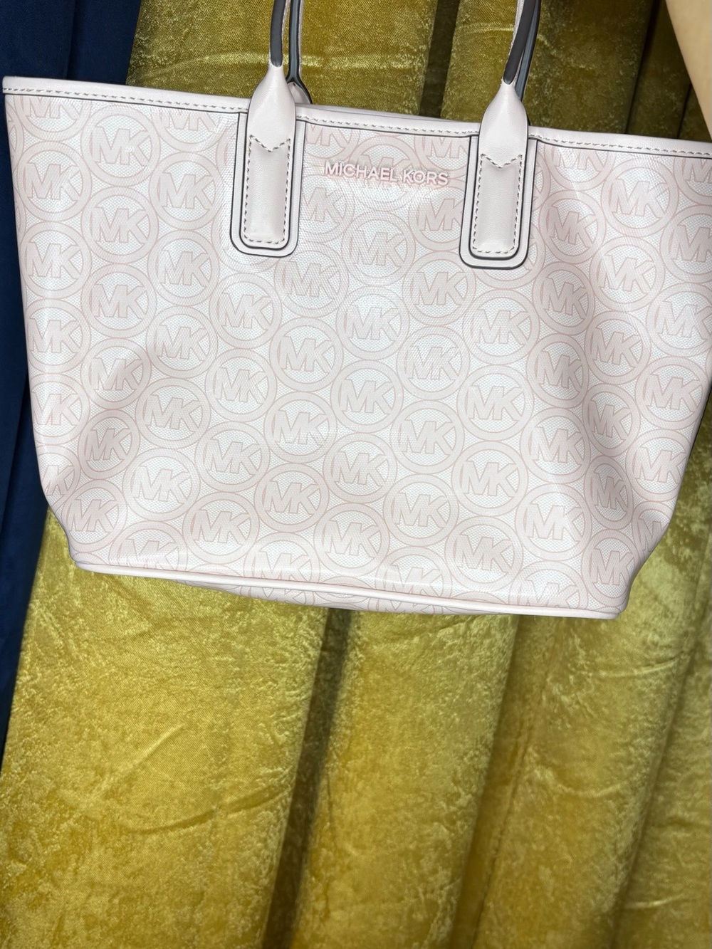 Michael Kors Light Pink MK Logo Tote